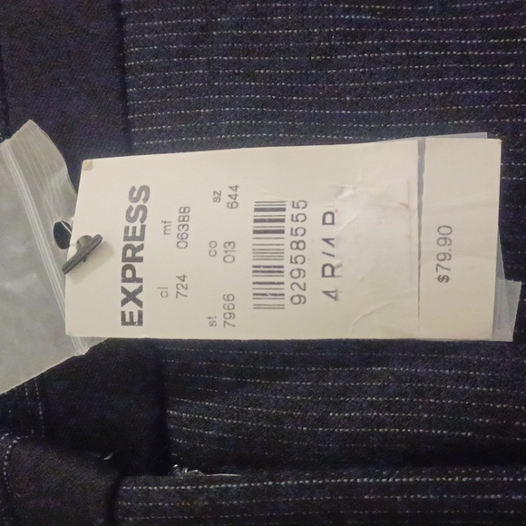 Express Columnist Barely Boot pinstripes with front and back pockets - Picture 2 of 6